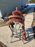 Lightly USED 14" Corriente Barrel Saddle