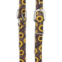 Tough1 Sunflower Tooled Nylon Ear Headstall