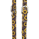 Tough1 Sunflower Tooled Nylon Ear Headstall
