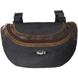 Tough1 Canvas Pommel Bag with Leather Accents