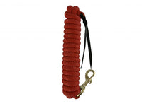 Showman ®  5/8" X 14' leather end nylon pro braid training lead SH522082-2C