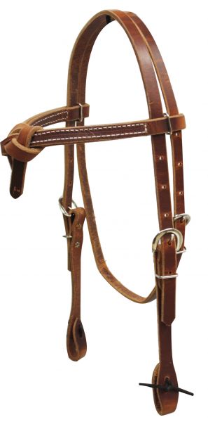 Furturity knot harness leather headstall