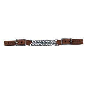 7807 CURB CHAIN – HERMANN OAK HARNESS DOUBLE FLAT LINK