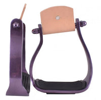 Showman® Color coated angled aluminum stirrups