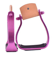 Showman® Color coated angled aluminum stirrups