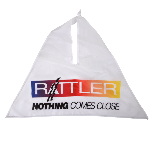 Rattler Rope Breakaway Flag (4-pack), White