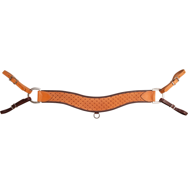 Martin Saddlery 4-inch Steer Roper Breastcollar with Quilted Tooling