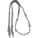 Martin Saddlery Braided Nylon Barrel Rein with Knots 1-inch Thick Buckle Snap Ends