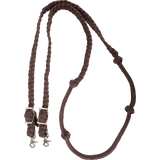 Martin Saddlery Braided Nylon Barrel Rein with Knots 1-inch Thick Buckle Snap Ends