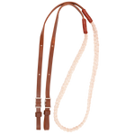 Martin Saddlery Hand Braided 3-Strand Barrel Rein Buckle Ends