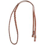 Martin Saddlery Harness Braided 3-Strand Barrel Rein 5/8-inch Thick Buckle Ends, Natural