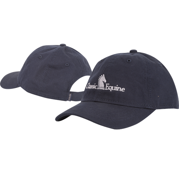 Classic Equine Kid's Snap Back Cap with Embroidered Logo, Navy, Small