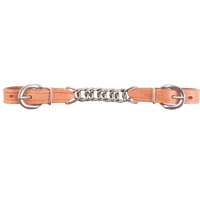 Martin Saddlery Leather and Flat Link Chain Curb Strap