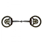BROWN IRON FIXED DEE SNAFFLE BIT #DR036