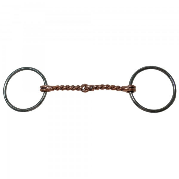 3/8? MEDIUM TWISTED LOOSE RING SNAFFLE #DR045