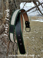 Custom Embossed belt with Inlay